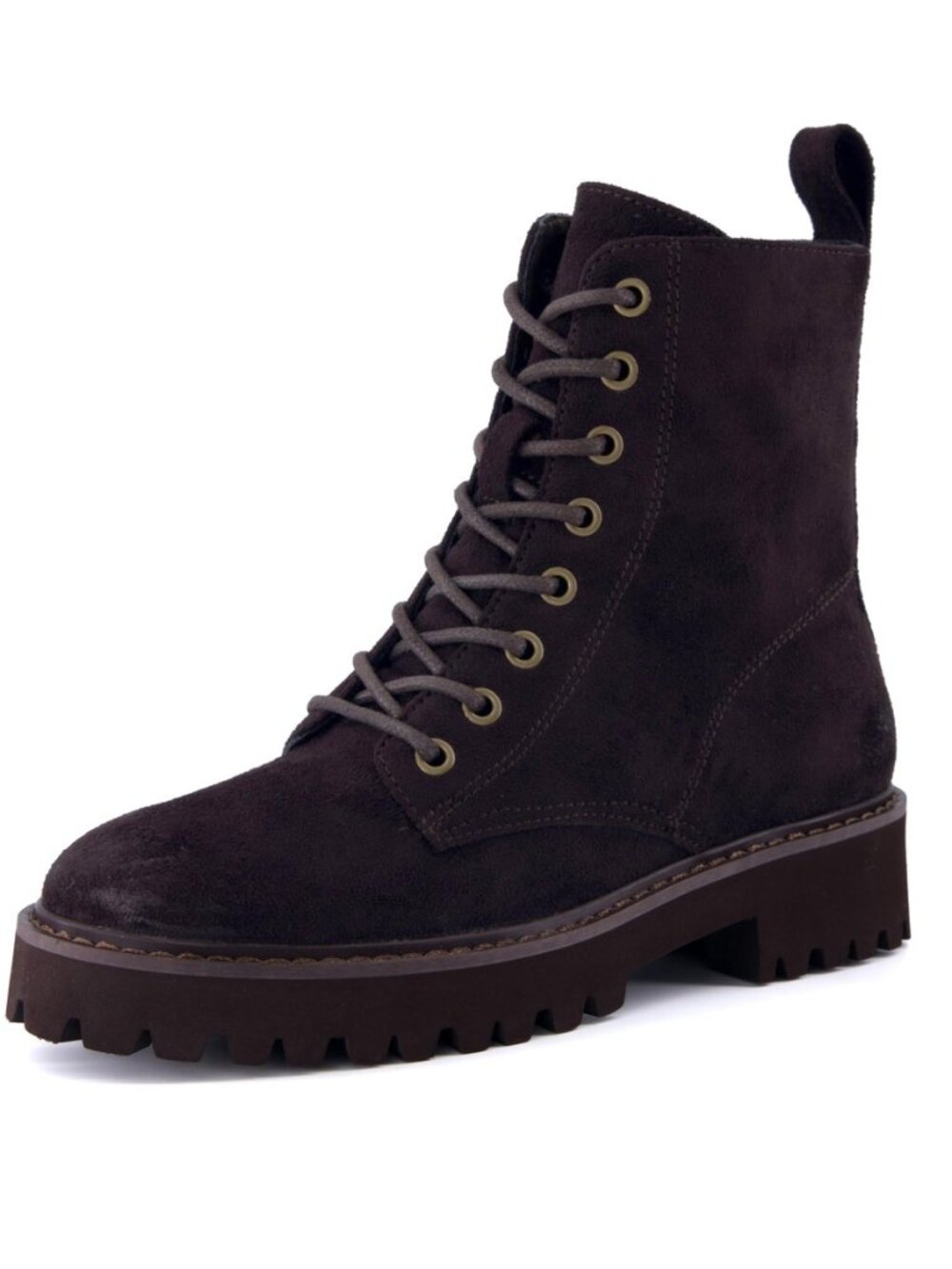 Ryker Vegan Leather Combat Boots for Women with Side Zipper